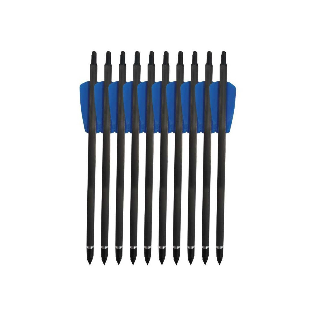 Traits carbone 7,5 pouces pour arbalète EK Cobra RX Adder, boîte de 10