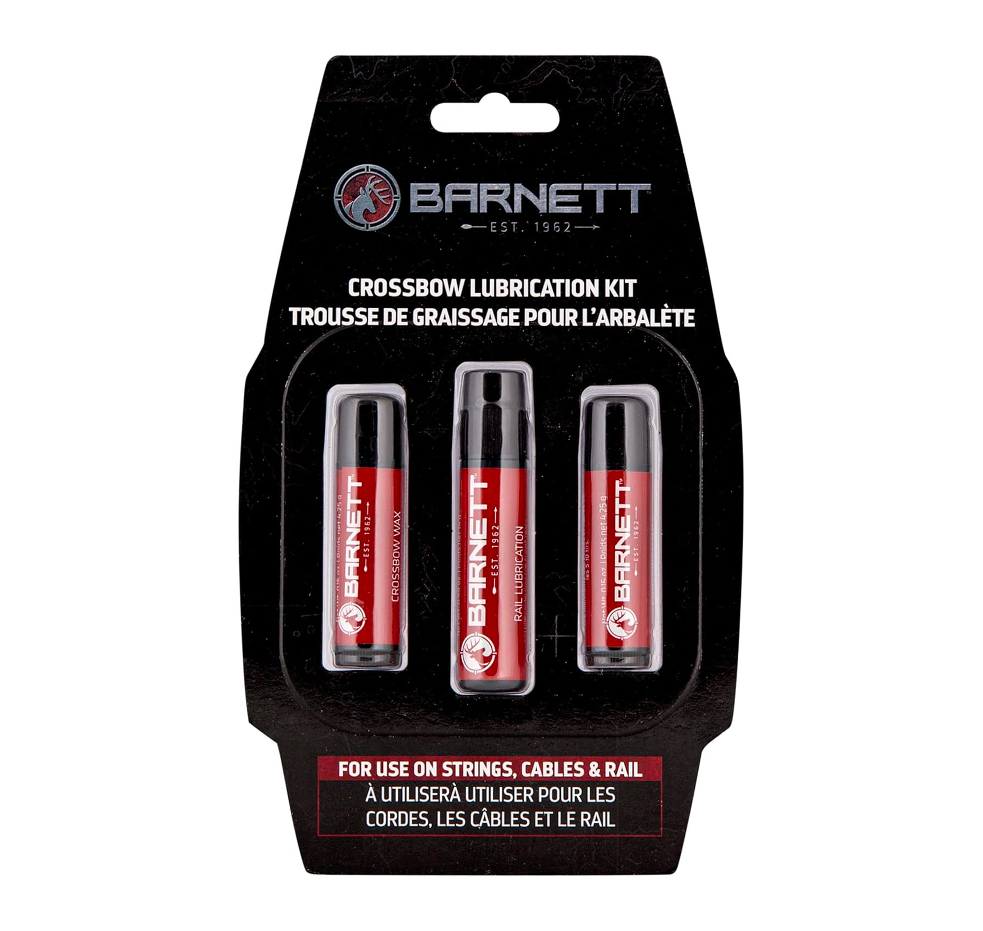 Trousse de graissage Barnett pour arbalète : 2 cires et 1 lubrifiant