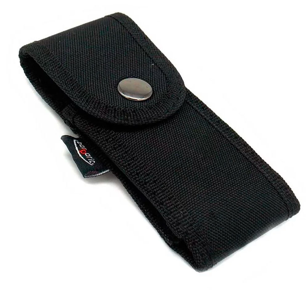 Étui en nylon noir pour couteau pliant jusqu’à 12 cm, 12 x 4 cm