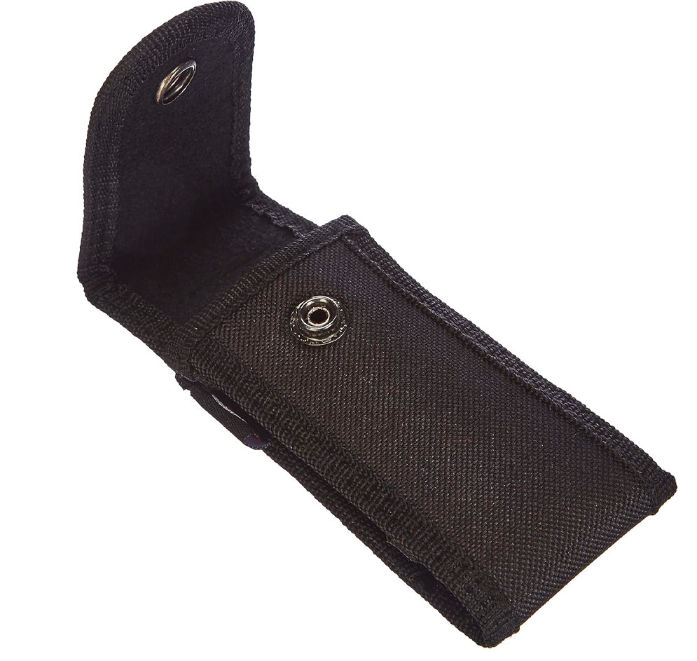 Étui en nylon noir pour couteau pliant jusqu’à 12 cm, 12 x 4 cm 2