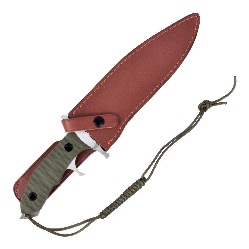 Couteau de survie Rambo V, lame acier inox 440 23 cm, étui cuir 3