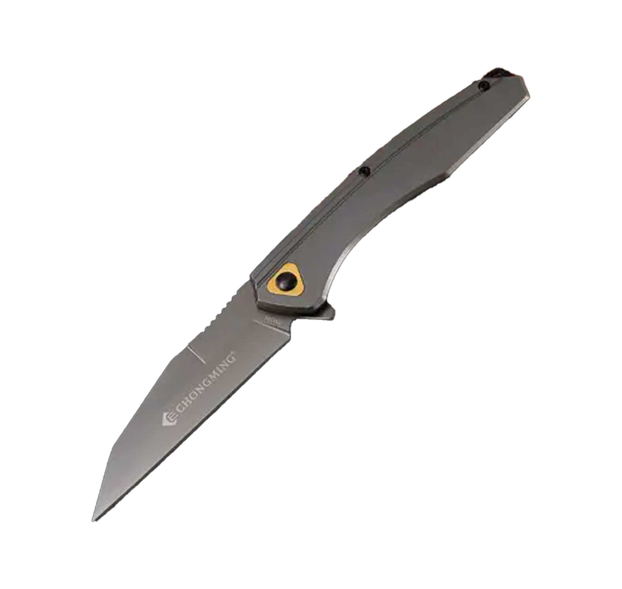 Couteau pliant Chongming gris, lame inox 9 cm, longueur 21,3 cm 2