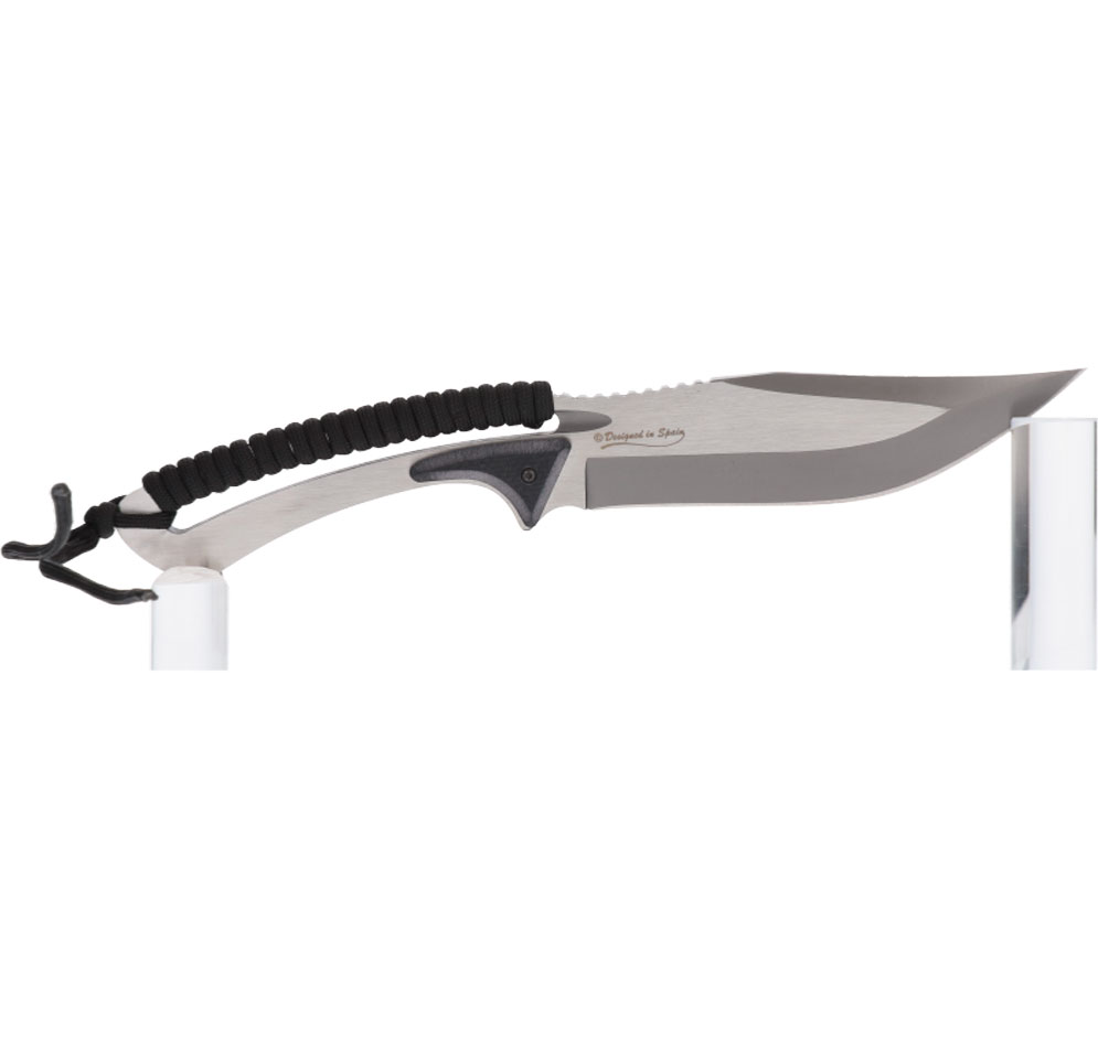 Couteau à lame fixe K25 13,3 cm revêtue titane, manche paracorde 3