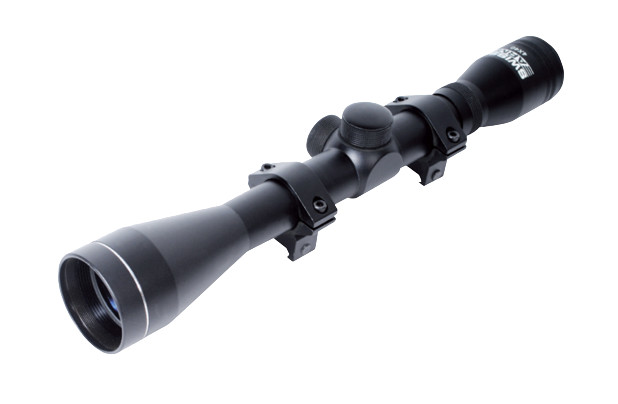 Lunette de tir Swiss Arms 4x40 noire avec anneaux pour rail Picatinny