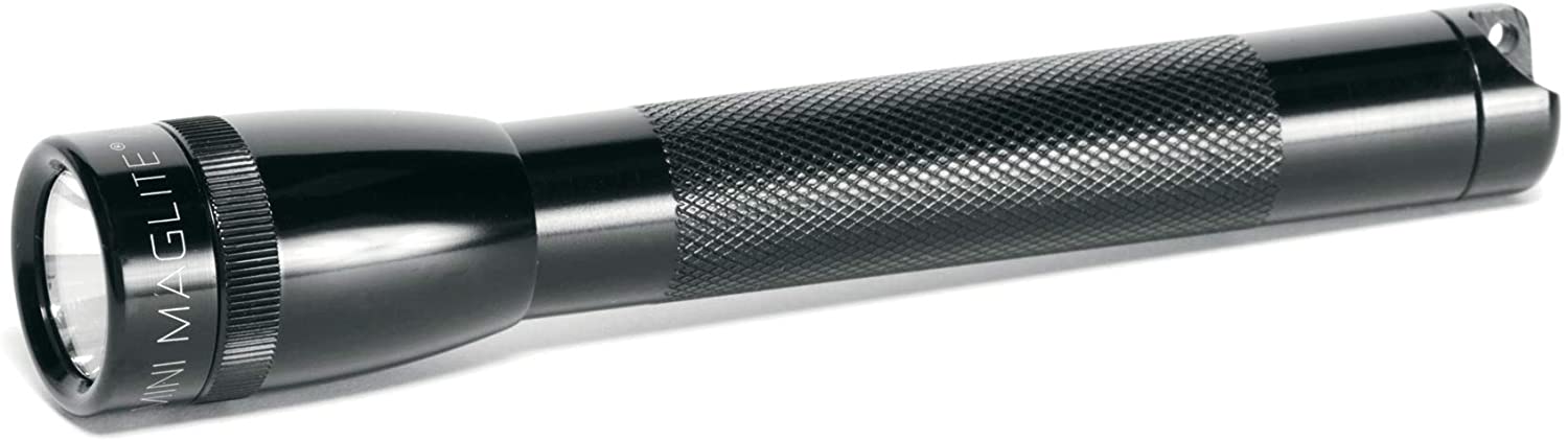 Lampe de poche Mini Maglite xénon 2 piles AA, 14 lumens, portée 96 m