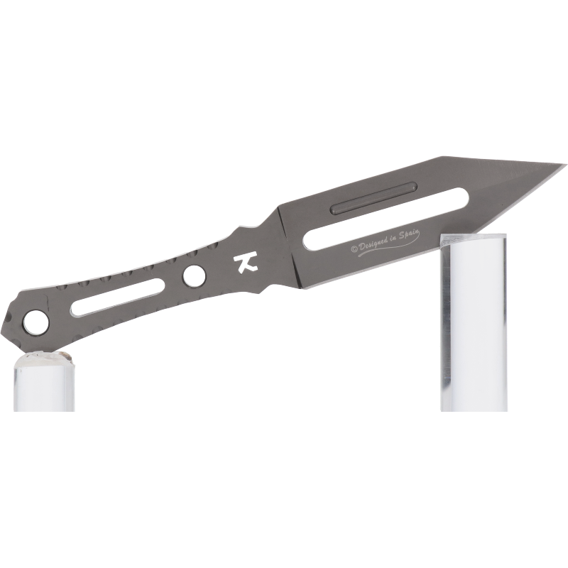 Couteau de lancer K25 monobloc 19,5 cm, lame 9,5 cm, étui nylon 3