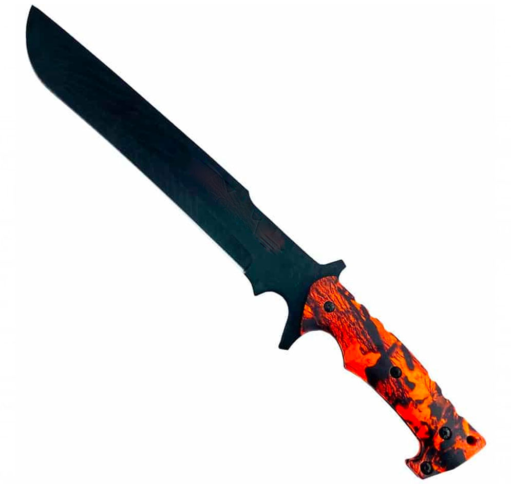 Machette de collection Zombie Killer, lame 37 cm, manche ABS orange