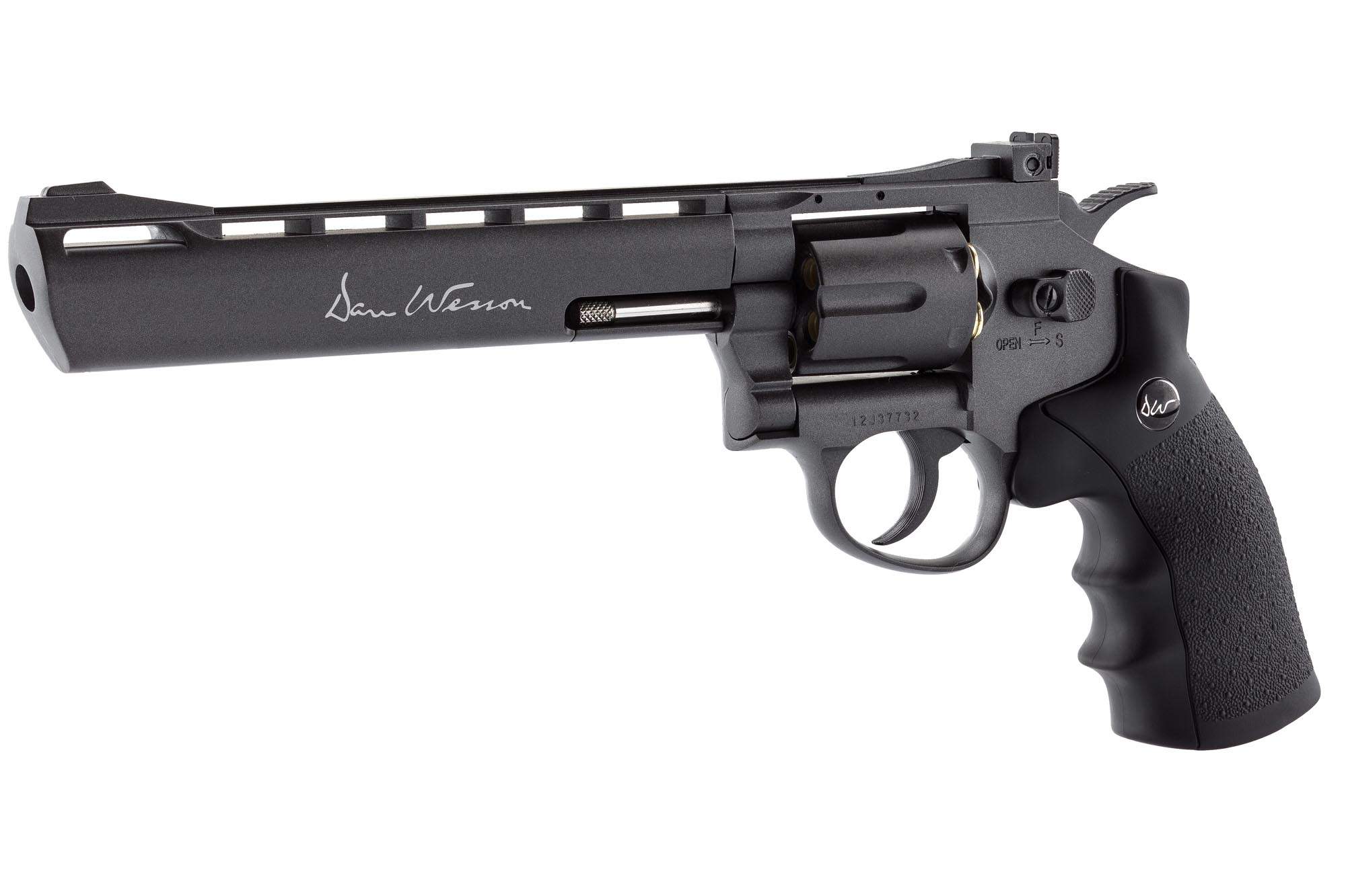 Réplique Revolver DAN WESSON 8pouces NOIR LOW POWER