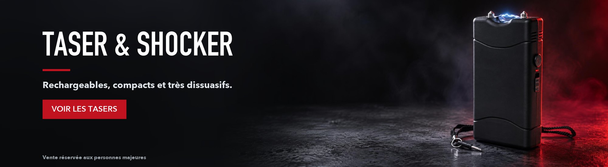 Taser et shocker électrique rechargeable