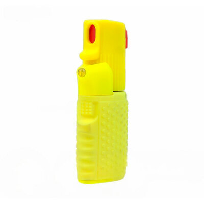 Aérosol de défense au poivre Hurricane 15 ml avec lampe LED, jaune