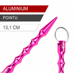 kubotan-rond-131mm-rose-pointu-piranha-3