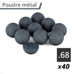 Pack munitions T4E calibre .68 : 130 billes métal, acier, poivre + 20 CO2 2