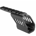 Support de rail Picatinny 22 mm métal noir pour Glock 17, 18, 19 et M&P