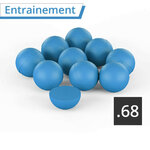 Pack munitions T4E calibre .68 : 120 billes entraînement, nylon + 20 CO2