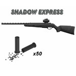 Pack carabine Gamo Shadow Express 5,5 mm 19,9 J, point rouge, 50 cartouches