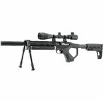 Carabine PCP Umarex Notos Black 4,5 mm 16 J lunette 3-9x40 et bipied