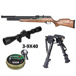 Carabine PCP Snowpeak T-Rex bois 5,5 mm 19,9 joules + lunette 3-9x40
