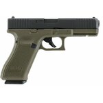 Pistolet CO2 Glock 17 Gen5 Battlefield Green 4,5 mm BB 3 joules en pack 2