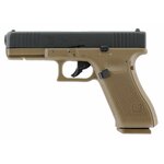 Pistolet CO2 Glock 17 Gen5 Black Coyote 4,5 mm BB 3 joules en pack 3