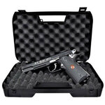 Pistolet CO2 Bruni US Combat 1911 noir 4,5 mm BB, pack avec mallette 2