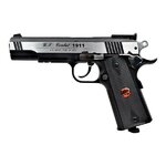 Pistolet CO2 Bruni US Combat 1911 argent tout métal 4,5 mm BB