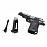 Pistolet CO2 Bruni US Combat 1911 argent tout métal 4,5 mm BB 3