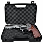 Revolver à billes acier Bruni CN821 6 pouces noir CO2 4,5 mm BB 4