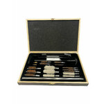 Mallette de nettoyage multi-calibres Shootix en bois, kit 24 pièces