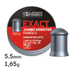 Plombs JSB Exact Jumbo Monster 5,5 mm 1,65 g, boîte de 200