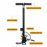 Pompe manuelle PCP Aegon PurePump 300 bar avec filtre déshydratant 3