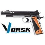 Pistolet airsoft Vorsk CS Defender Pro MEU gaz blowback bicolore 330 FPS