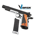 Pistolet airsoft Vorsk CS Defender Pro MEU gaz blowback bicolore 330 FPS 3