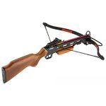 Arbalète recurve Man Kung 150 lbs 210 fps crosse bois + 2 flèches 2