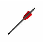 Lot de 10 flèches carbone 7,5 pouces EK Archery pour arbalète Cobra R9 3