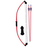 Panoplie arc à poulies Spirit Junior 9 lbs rouge, 2 flèches, protège-bras 2