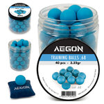 40 billes d’entraînement Aegon calibre .68 en caoutchouc, 3,32 g 3