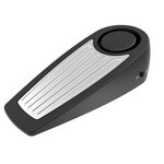 Alarme cale-porte sonore en ABS noir, 3 piles LR44 fournies, 9,8 cm