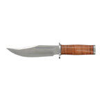 Couteau à lame fixe Trappeur, lame bowie inox 15 cm, étui nylon