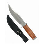 Couteau à lame fixe Trappeur, lame bowie inox 15 cm, étui nylon 2