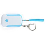 Alarme personnelle porte-clés 120 dB avec lampe à 2 LED, bleu et blanc 2