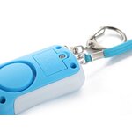 Alarme personnelle porte-clés 120 dB avec lampe à 2 LED, bleu et blanc 3