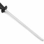Fusil à aiguiser manuel 25 cm, mèche en acier allié, manche noir 2