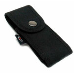 Étui en nylon noir pour couteau pliant jusqu’à 12 cm, 12 x 4 cm