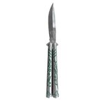 Couteau papillon Verdure grisée, lame inox 11 cm, longueur 23 cm 2
