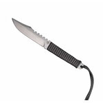 Couteau à lame fixe manche paracorde, lame acier 440C 9,5 cm