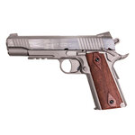 Pistolet airsoft Colt Rail Gun Stainless CO2 6 mm 1 joule culasse métal