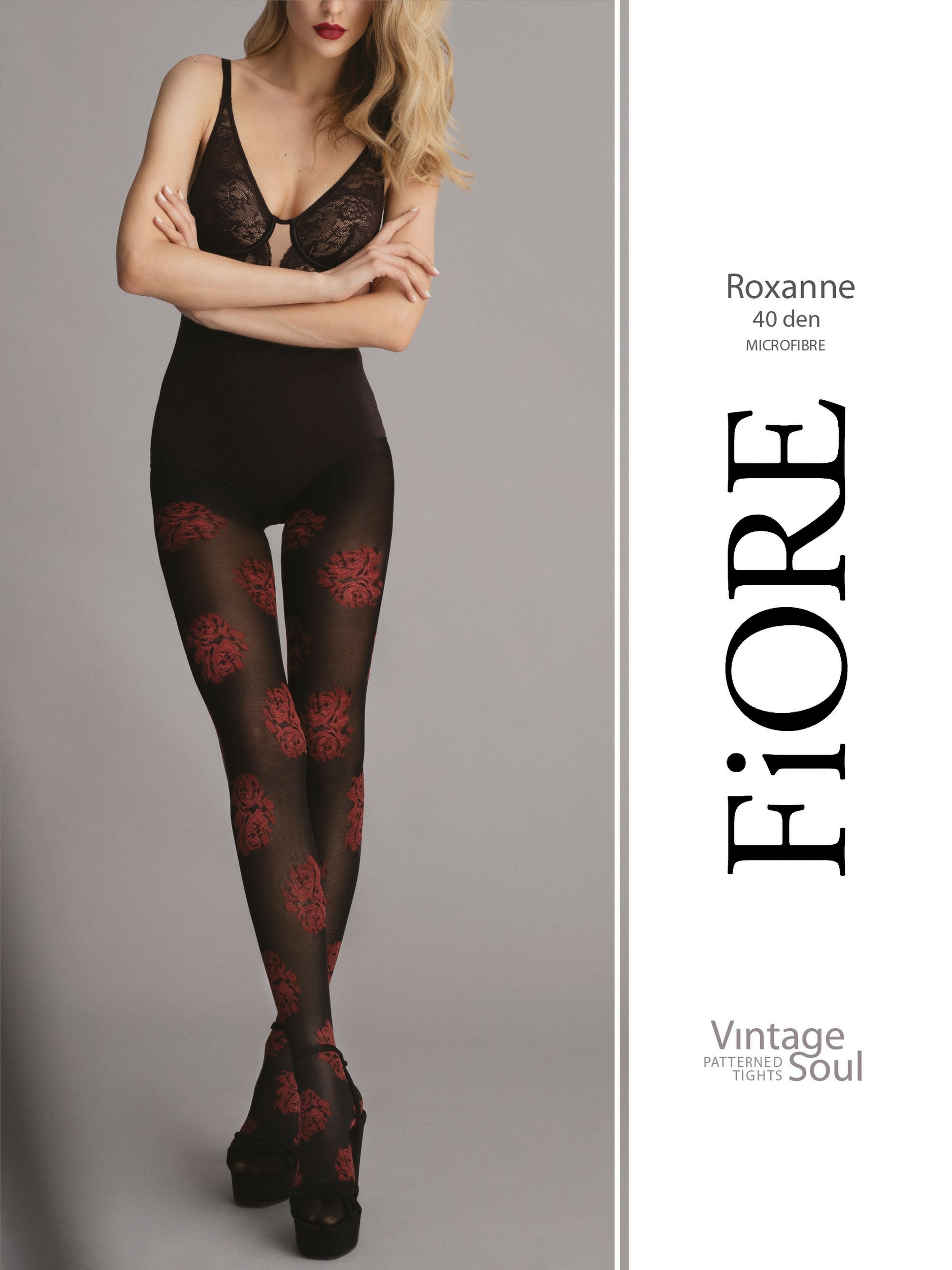 collant 40 deniers fiore roxanne pour une robe noir