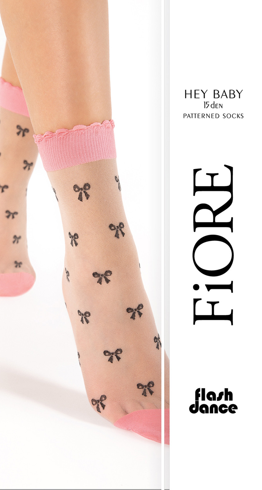 chaussette rose 15 den