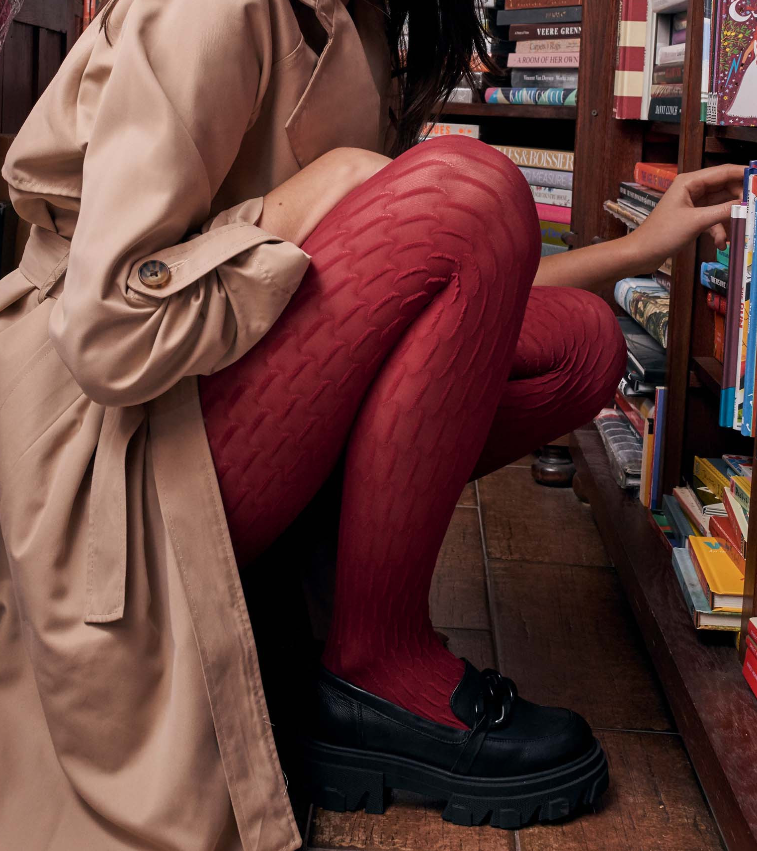 collant 40 deniers rouge fiore