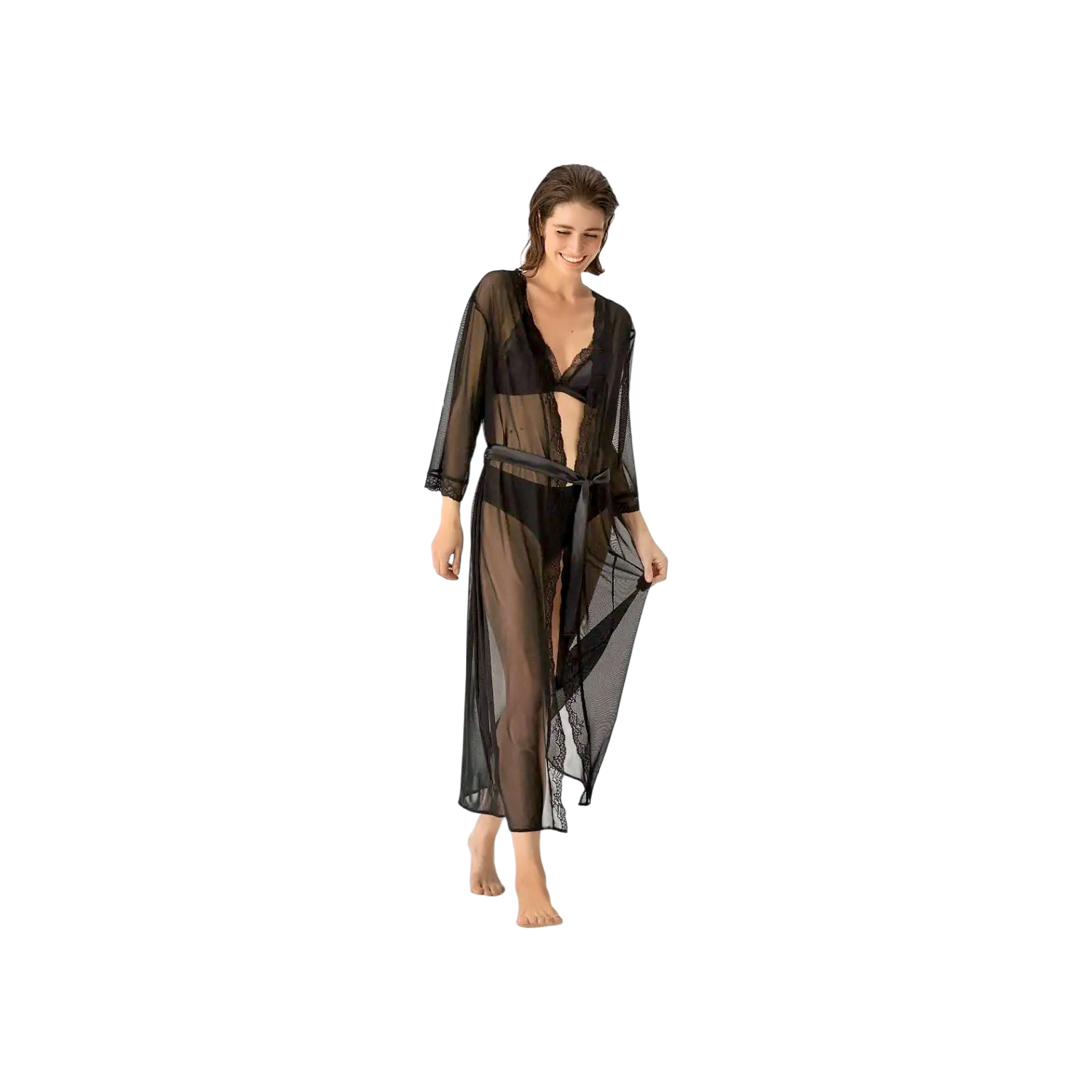 robe de chambre sexy transparente